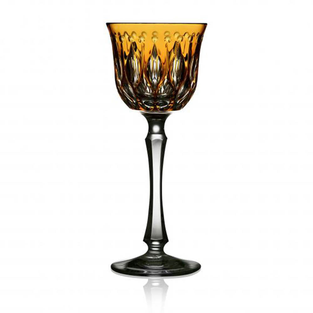 Renaissance Amber Wine Hock by Varga Crystal