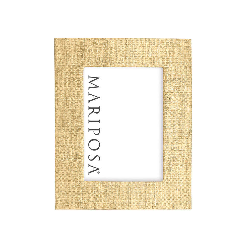 Sand Faux Grasscloth 5X7 Frame by Mariposa