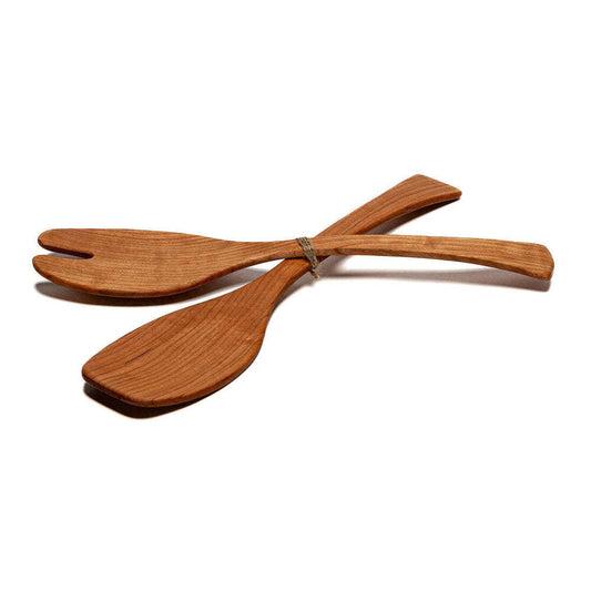 13" Cherry Medium Salad Servers by Andrew Pearce