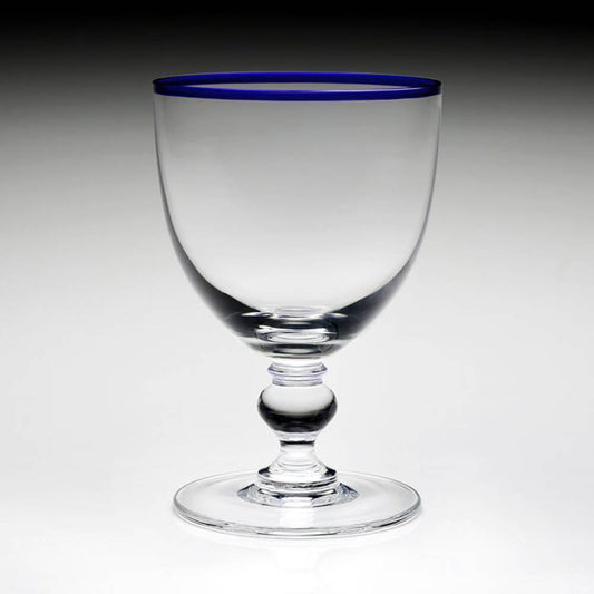 Siena Water Glass Blue by William Yeoward Crystal Additional Image - 1