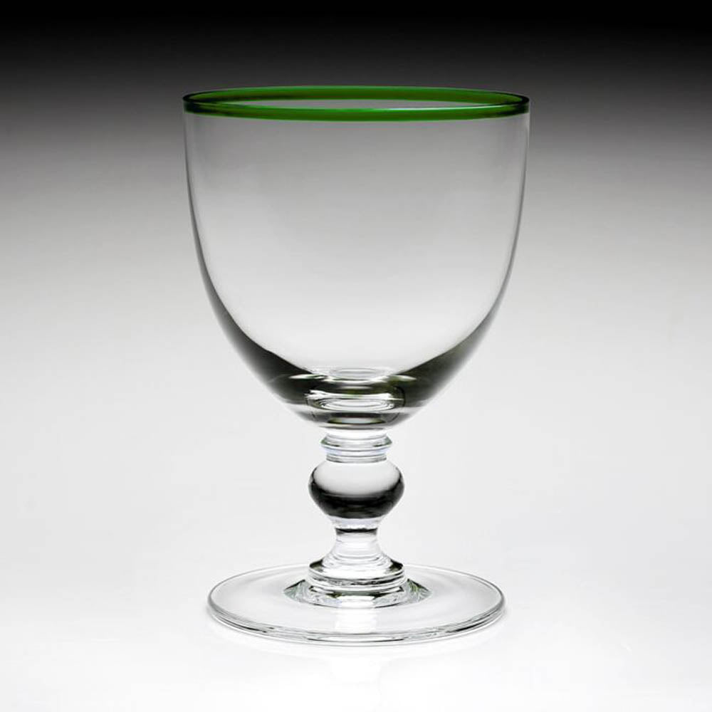 Siena Water Glass Green by William Yeoward Crystal Additional Image - 1