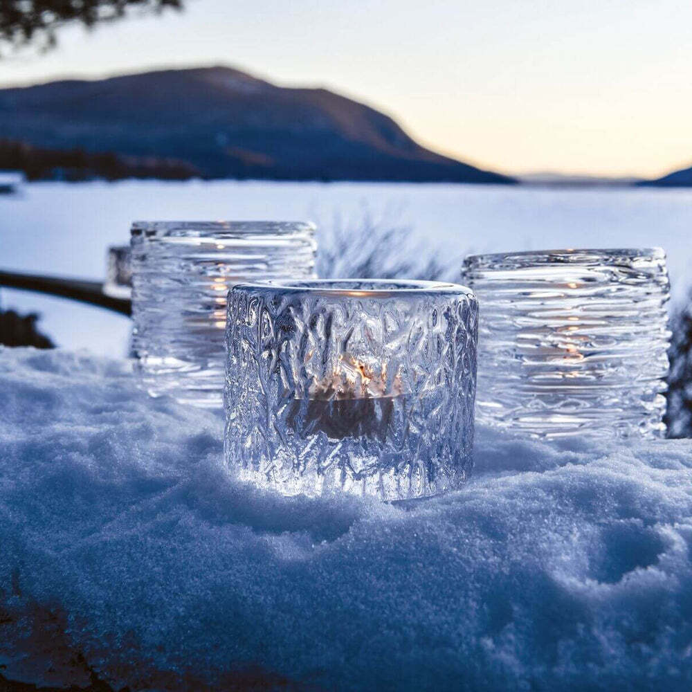 Silver Lake Tealight by Simon Pearce Additional Image-5