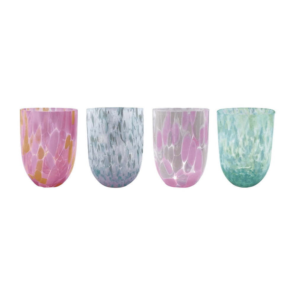 Sip Sip Stemless Assorted Set Of 4 by Mariposa