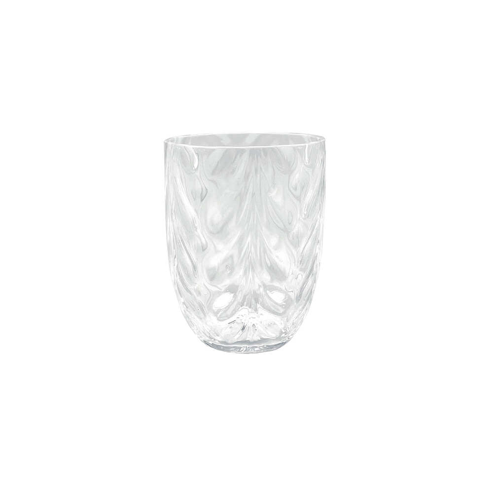 Sip Sip Wave Crystal Clear Stemless by Mariposa
