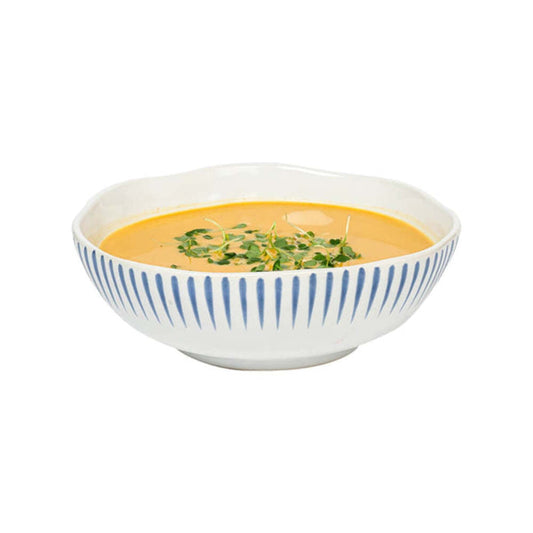 Sitio Stripe Coupe Bowl - Delft Blue by Juliska Additional Image-1