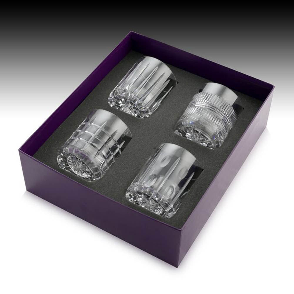 Skye Box of 4 Whisky Tumblers by William Yeoward Crystal Additional Image - 1