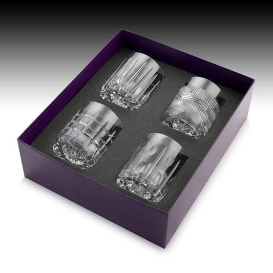 Skye Box of 4 Whisky Tumblers by William Yeoward Crystal Additional Image - 1