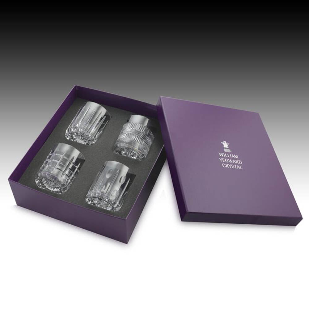 Skye Box of 4 Whisky Tumblers by William Yeoward Crystal Additional Image - 3