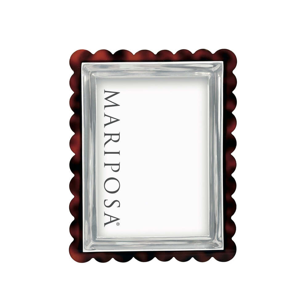 Tortoise Scallop Signature 5X7 Frame by Mariposa