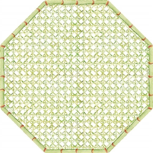 Trellis Green Lacquer Placemat by Caspari