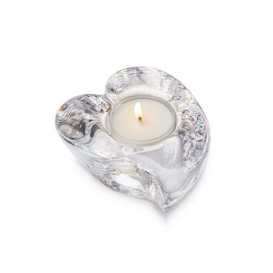 Twist Heart Tealight by Simon Pearce