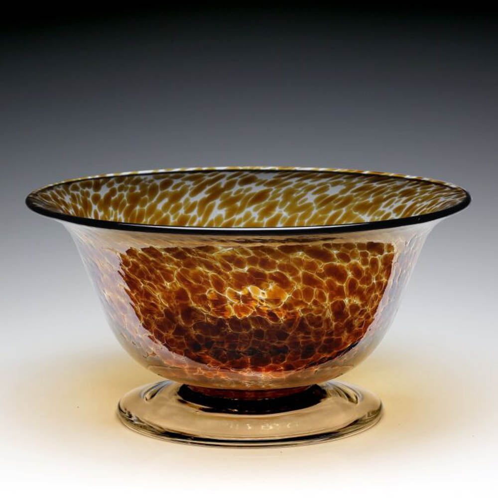 Vanessa Bowl Tortoise (12"/30cm) by William Yeoward Crystal Additional Image - 1
