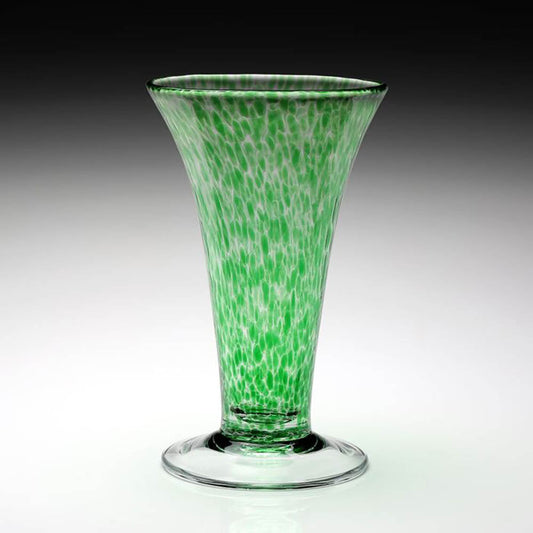 Vanessa Forest Green 9" Vase by William Yeoward Crystal Additional Image - 1