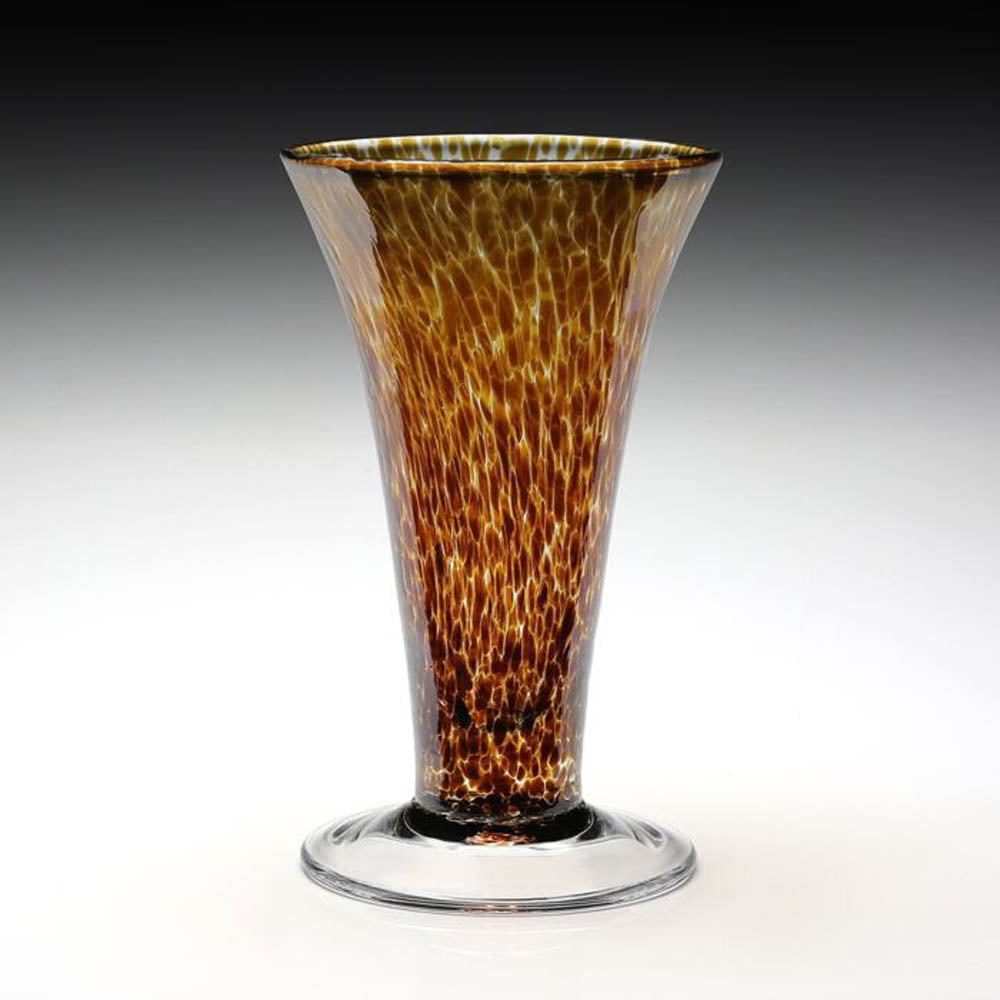 Vanessa Tortoise 9" Vase by William Yeoward Crystal Additional Image - 1