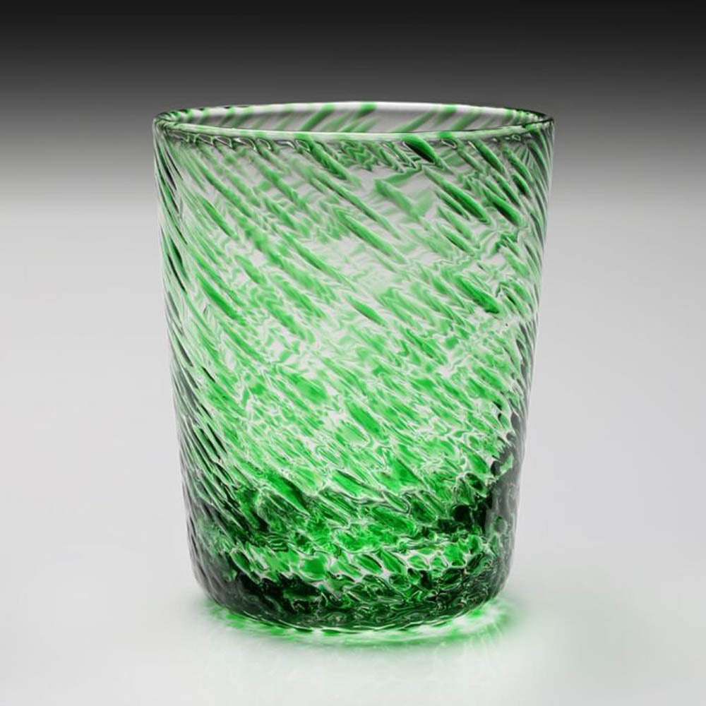 Vanessa Tumbler Old Fashioned Forest Green by William Yeoward Crystal Additional Image - 1
