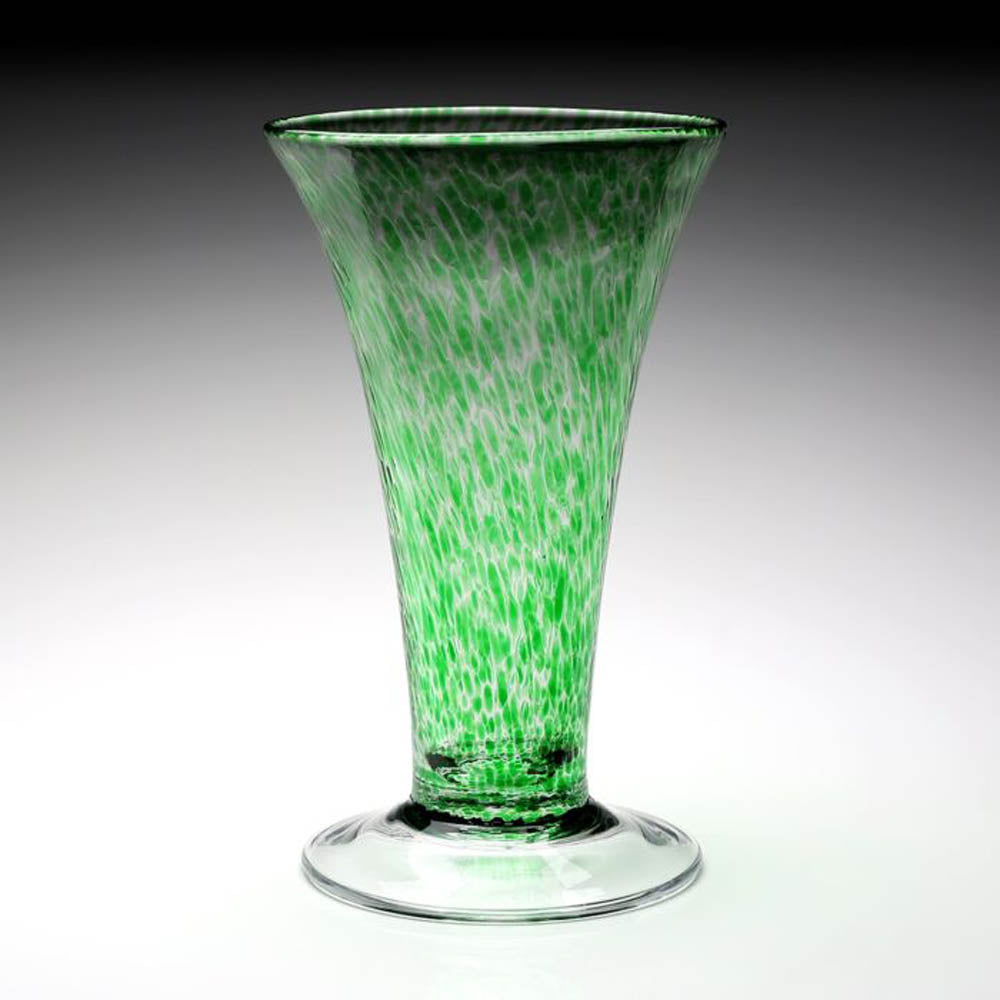 Vanessa Vase Forest Green 11" by William Yeoward Crystal Additional Image - 1