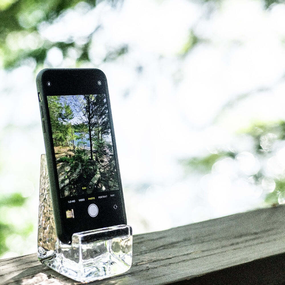 Woodbury Phone Holder by Simon Pearce Additional Image-4