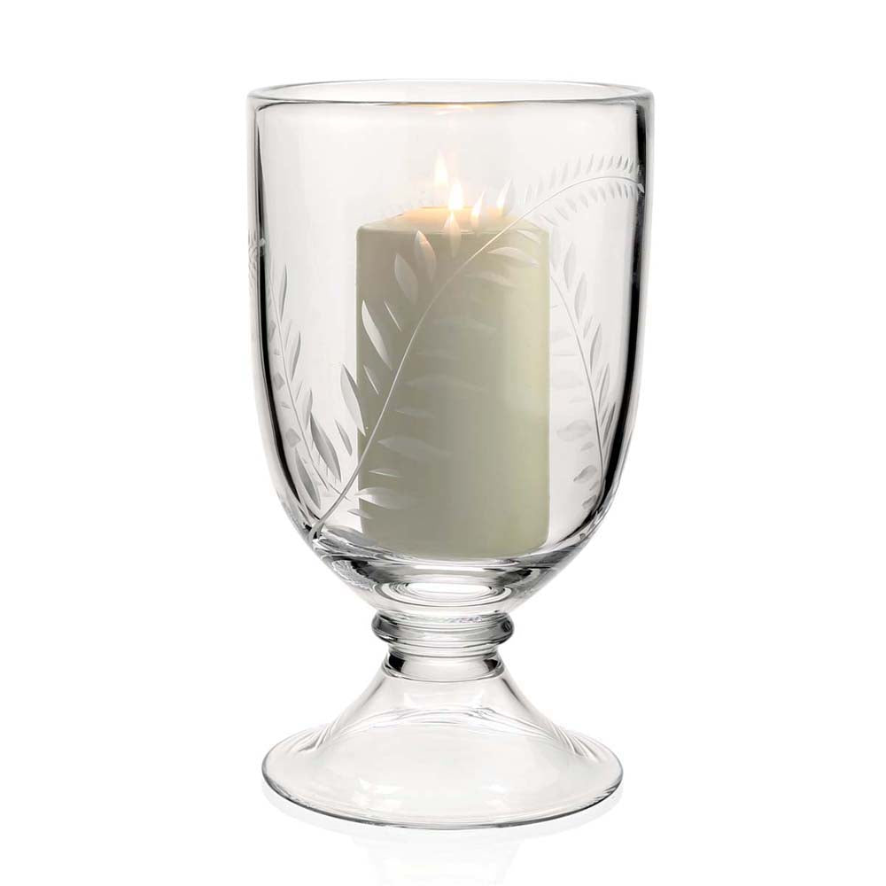 William Yeoward crystal candlesticks and hurricanes