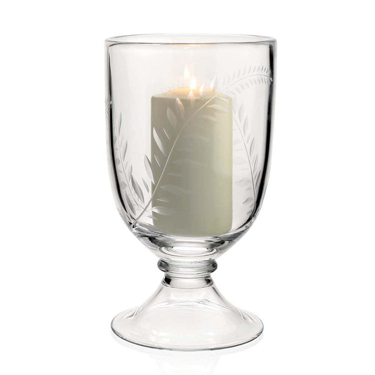 William Yeoward crystal candlesticks and hurricanes