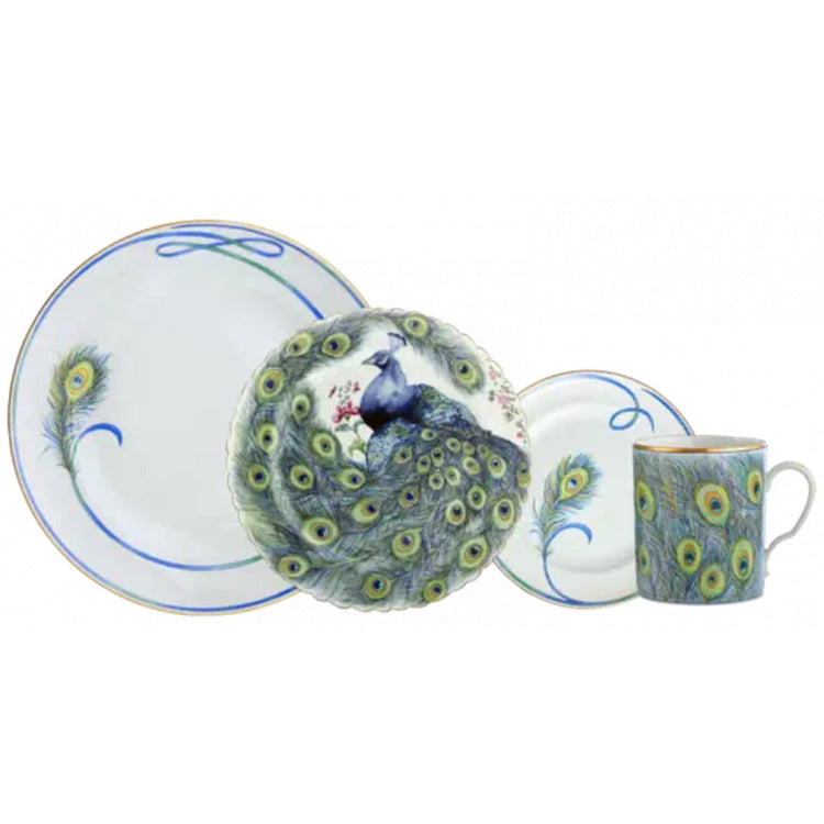 Mottahedeh Peacock porcelain dinnerware