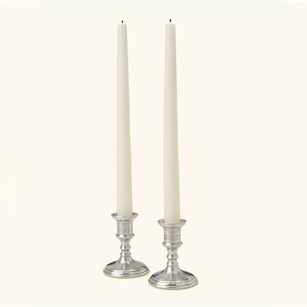 Match Pewter candlesticks and candle holders