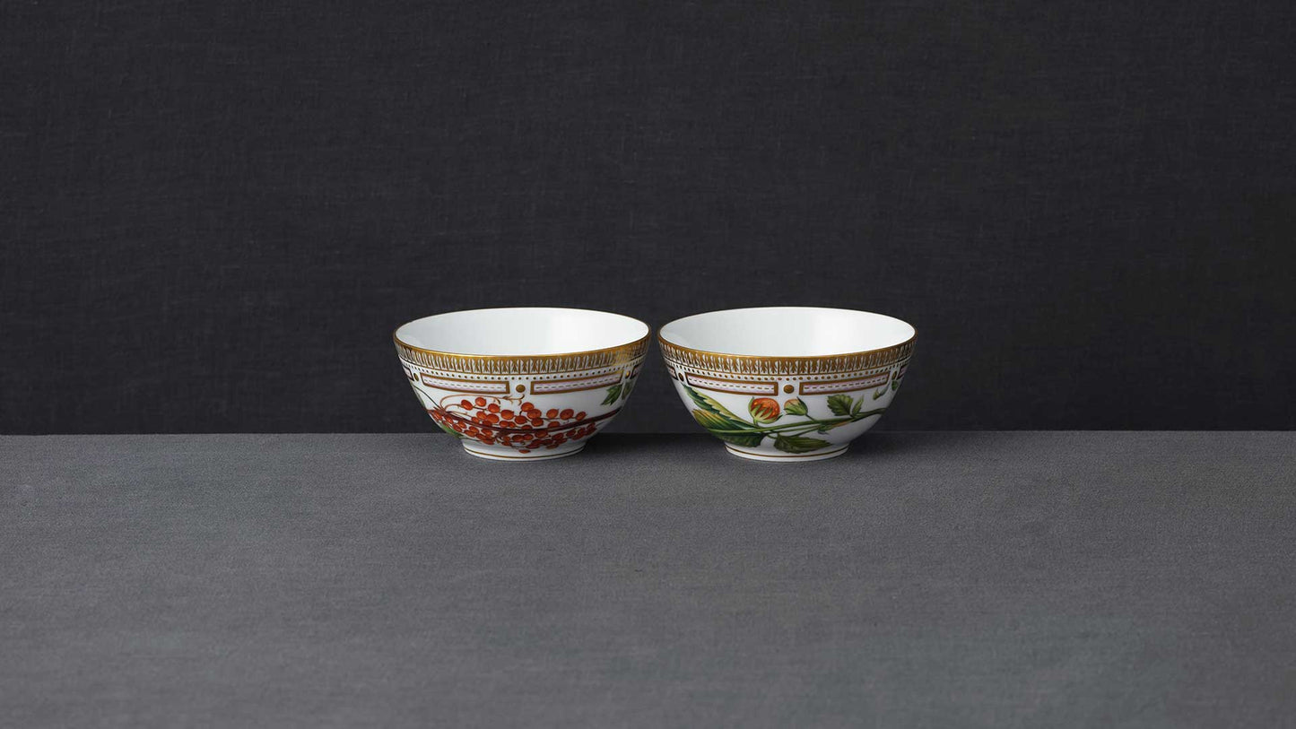 Flora Danica Flowers of Red Berries Bowl Set by Royal Copenhagen