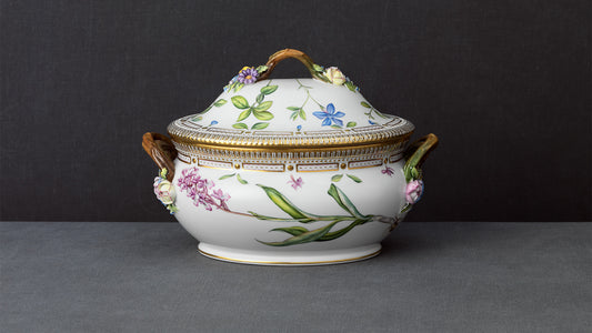 Flora Danica Oval Tureen by Royal Copenhagen