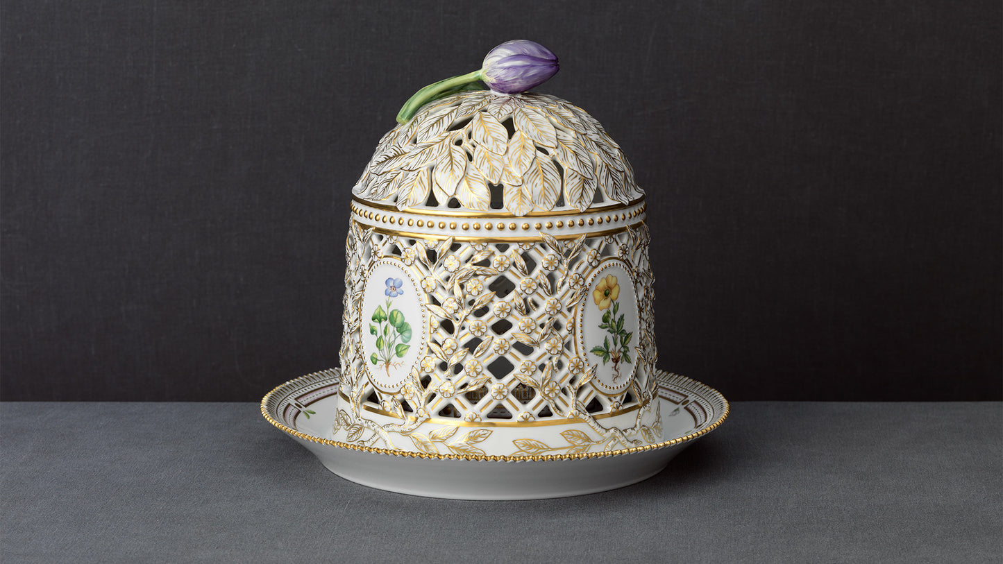 Flora Danica Ice Bell and Stand by Royal Copenhagen