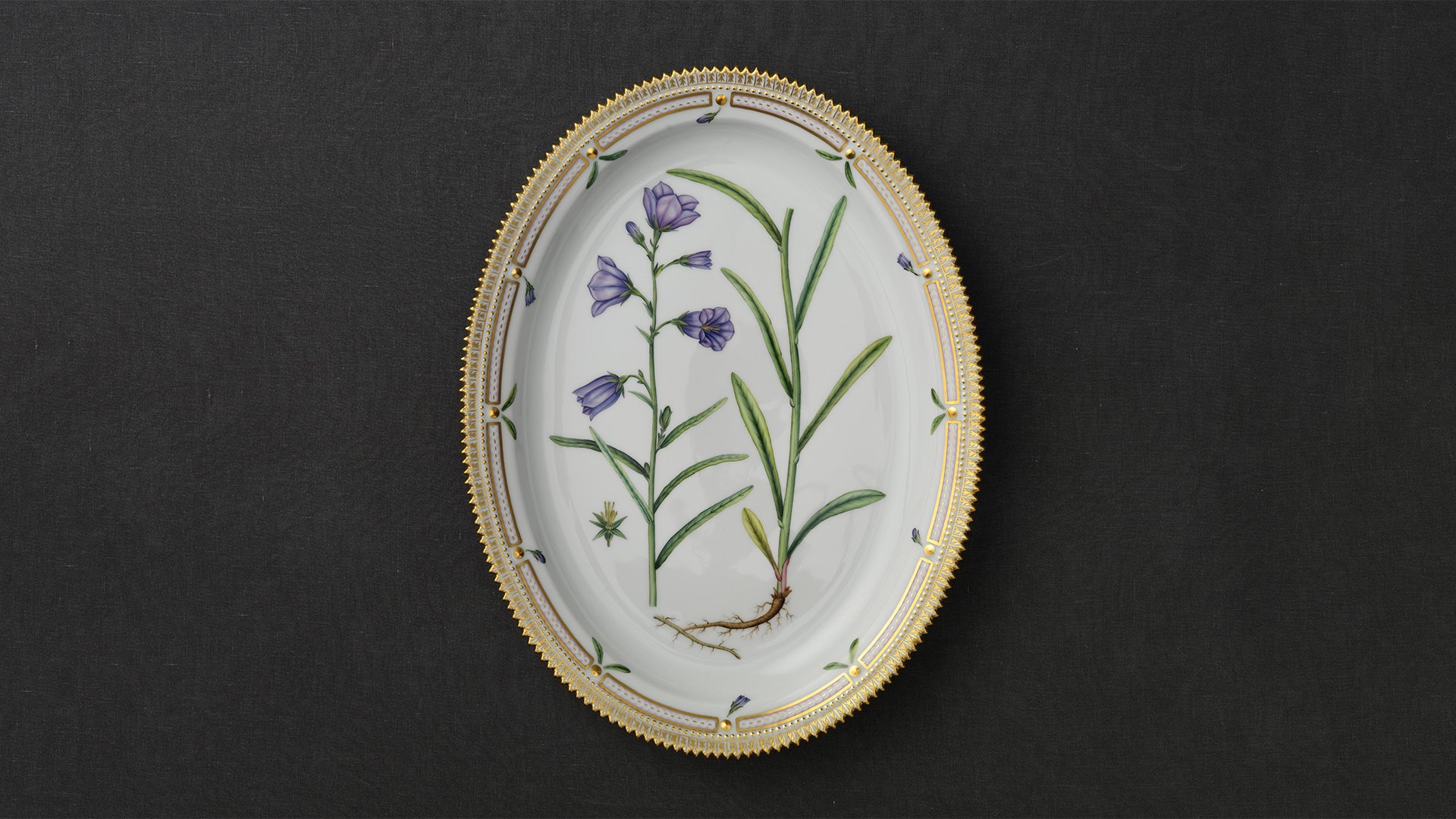 Flora Danica Oval Dish, 47 cm by Royal Copenhagen