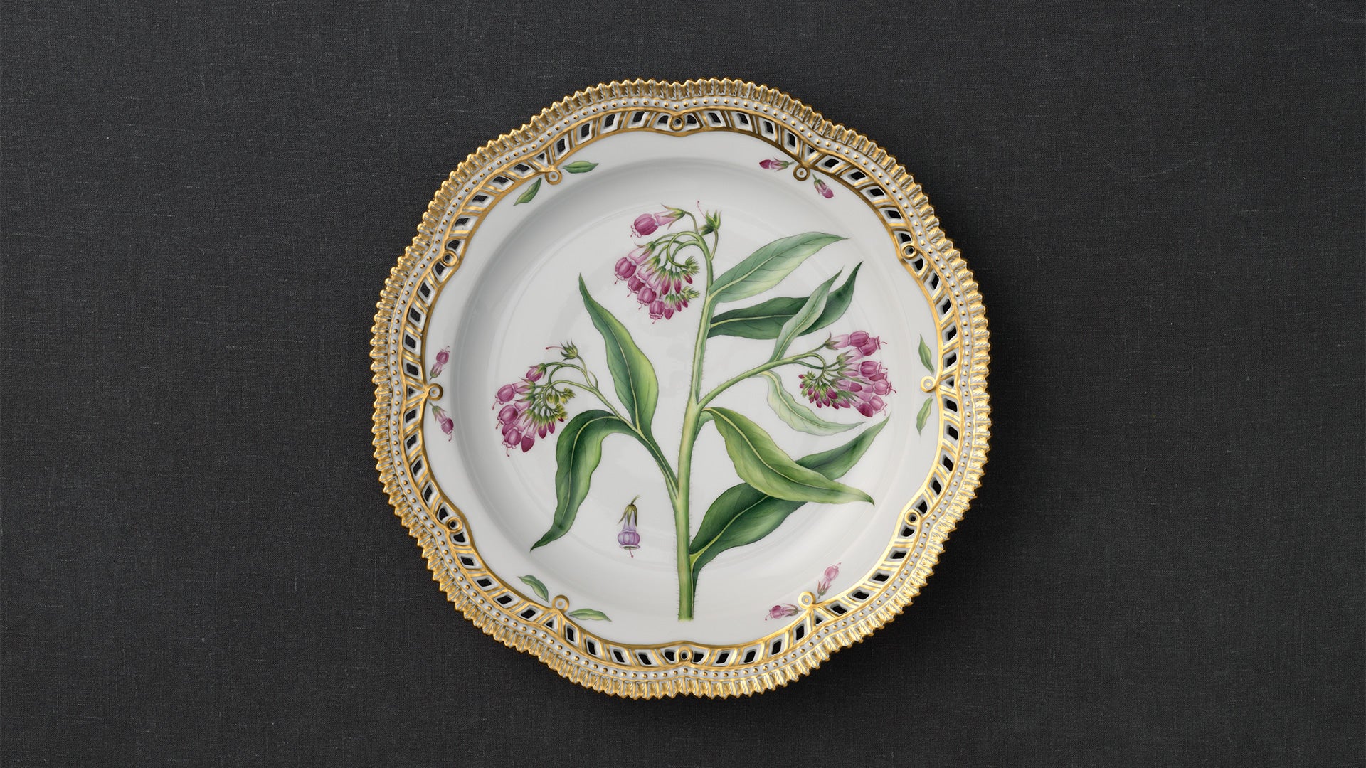 Flora Danica Dish with Openwork Border by Royal Copenhagen