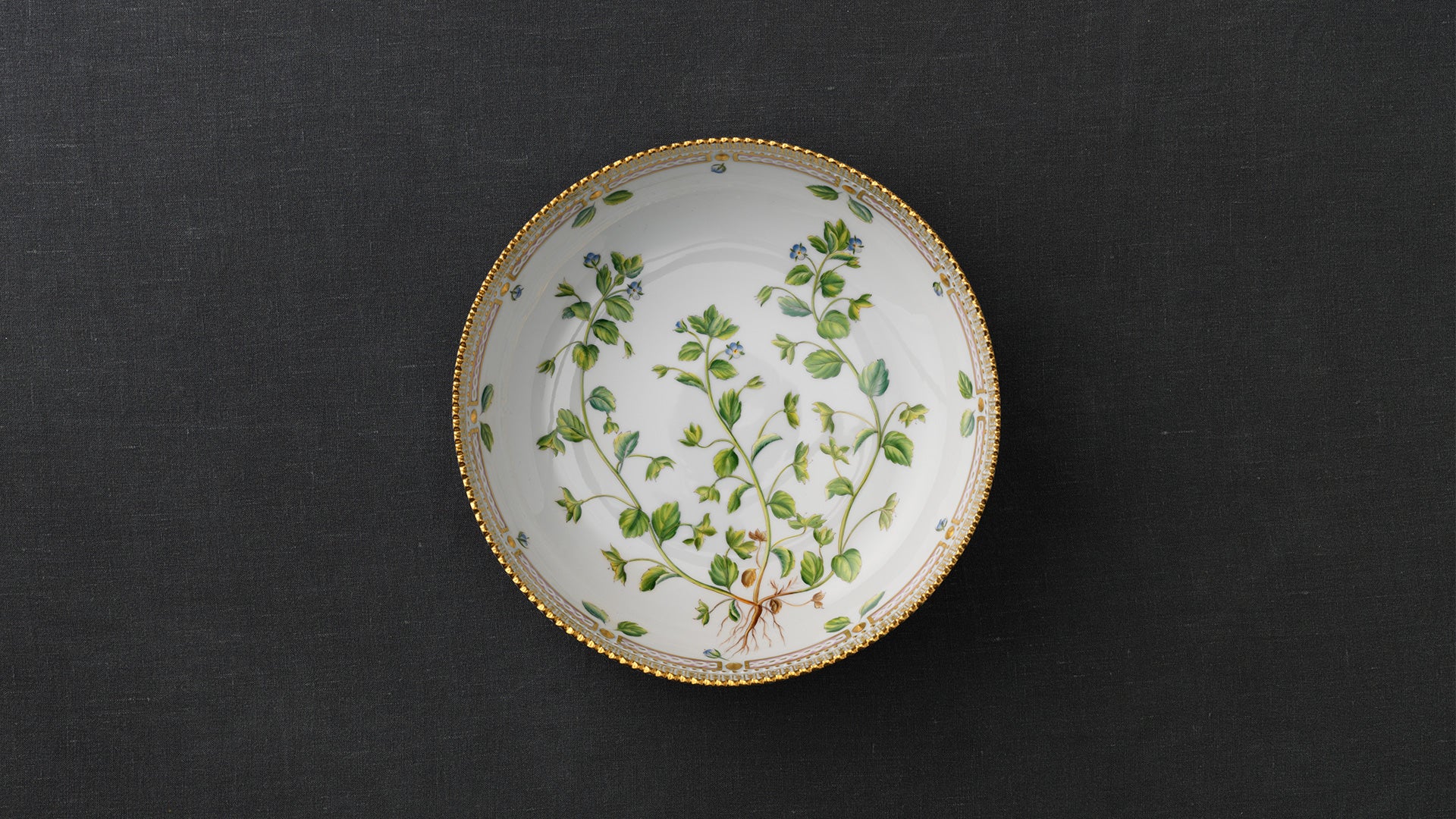 Flora Danica Round Bowl by Royal Copenhagen