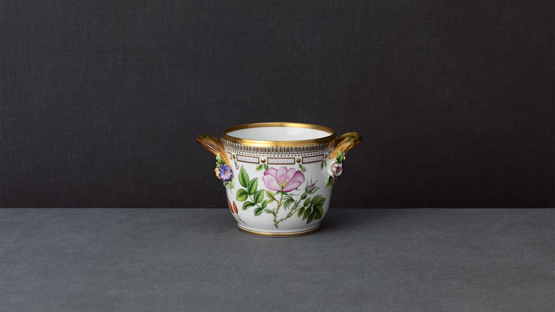 Flora Danica Round Wine Cooler by Royal Copenhagen