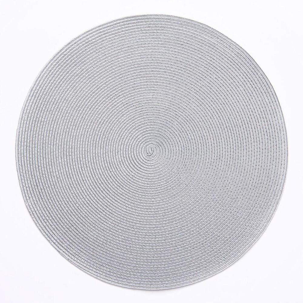 15" Round Lurex Placemat by Deborah Rhodes