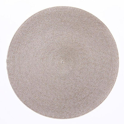 15" Round Lurex Placemat by Deborah Rhodes