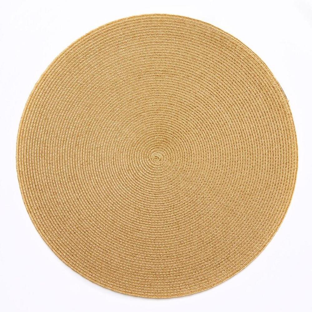 15" Round Lurex Placemat by Deborah Rhodes