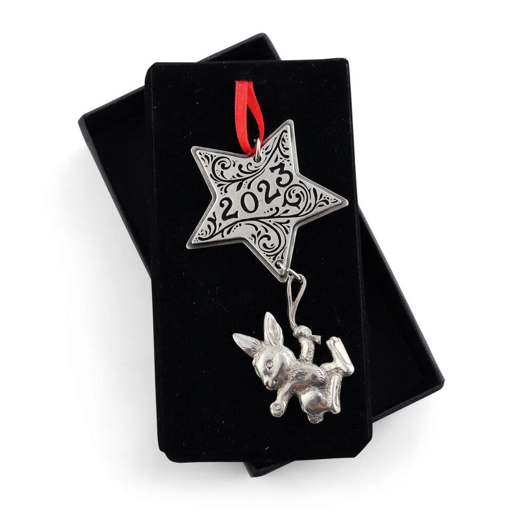 2023 "Wishing On A Star" Bunny Ornament by Arthur Court Designs 3