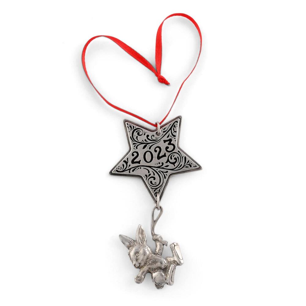 2023 "Wishing On A Star" Bunny Ornament by Arthur Court Designs