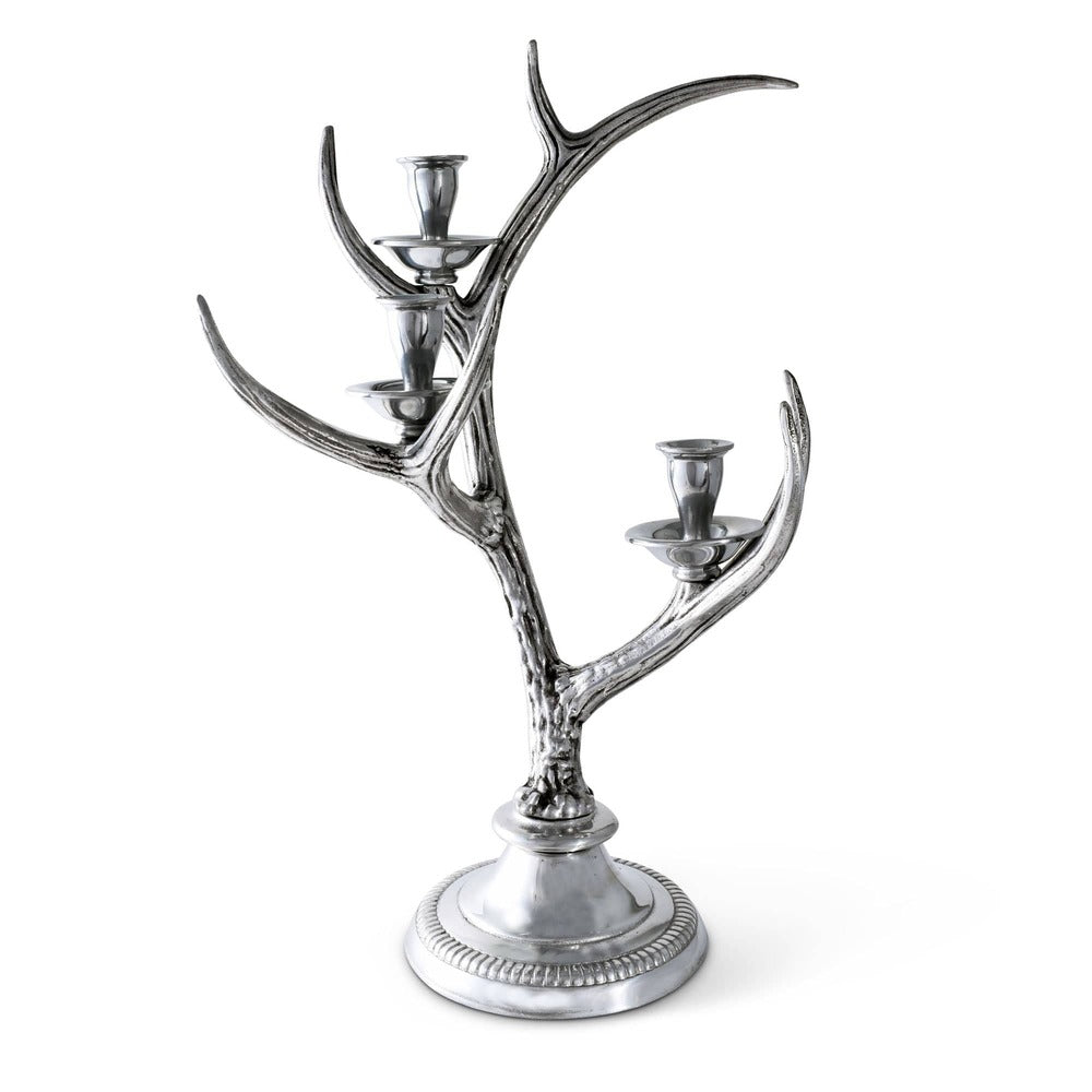 3-Light Metal Antler Candlestick by Arthur Court Designs Additional Image -3