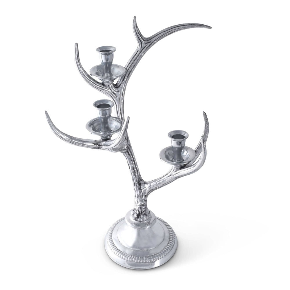 3-Light Metal Antler Candlestick by Arthur Court Designs Additional Image -4