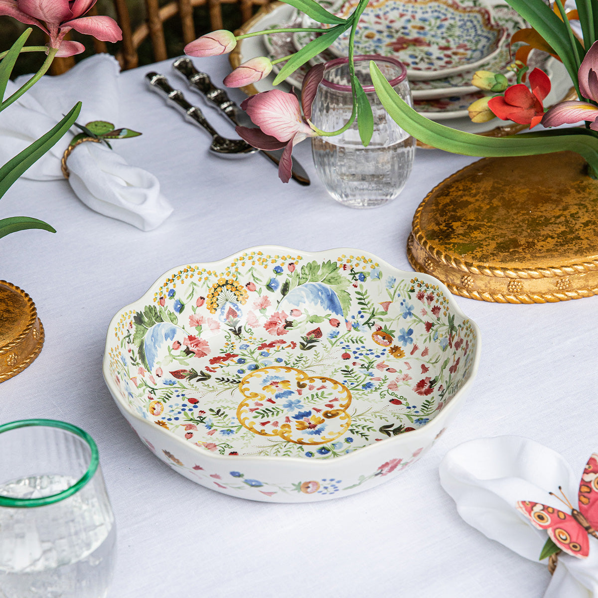 Sofia 10 inch Serving Bowl by Juliska, alternate angle