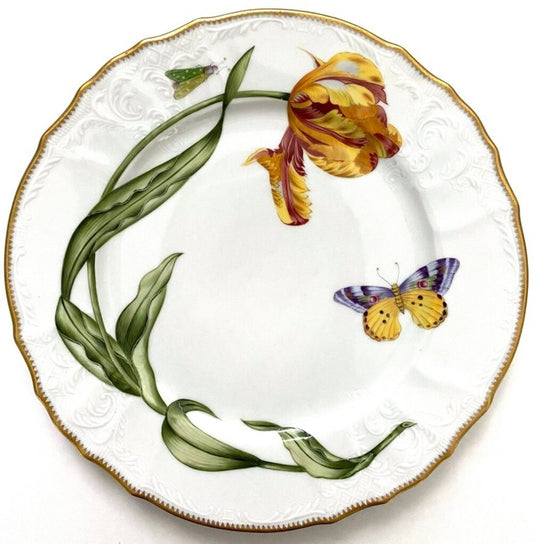 476 - Hand Painted Dinner Plate by Anna Weatherley