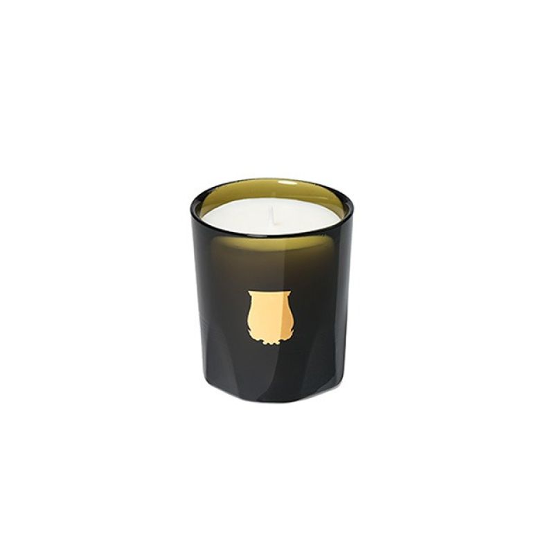 Trudon Cyrnos Petite Candle 70g travel size in green glass