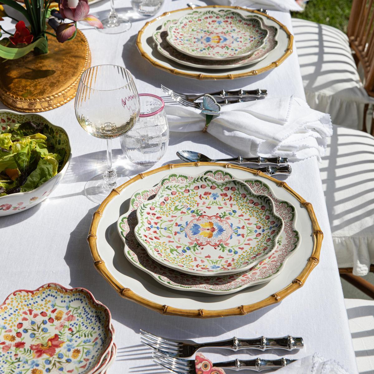 Sofia Dessert/Salad Plate by Juliska, lifestyle setting