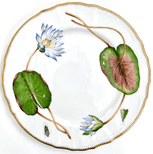 851 - Waterlily Dinner Plate by Anna Weatherley