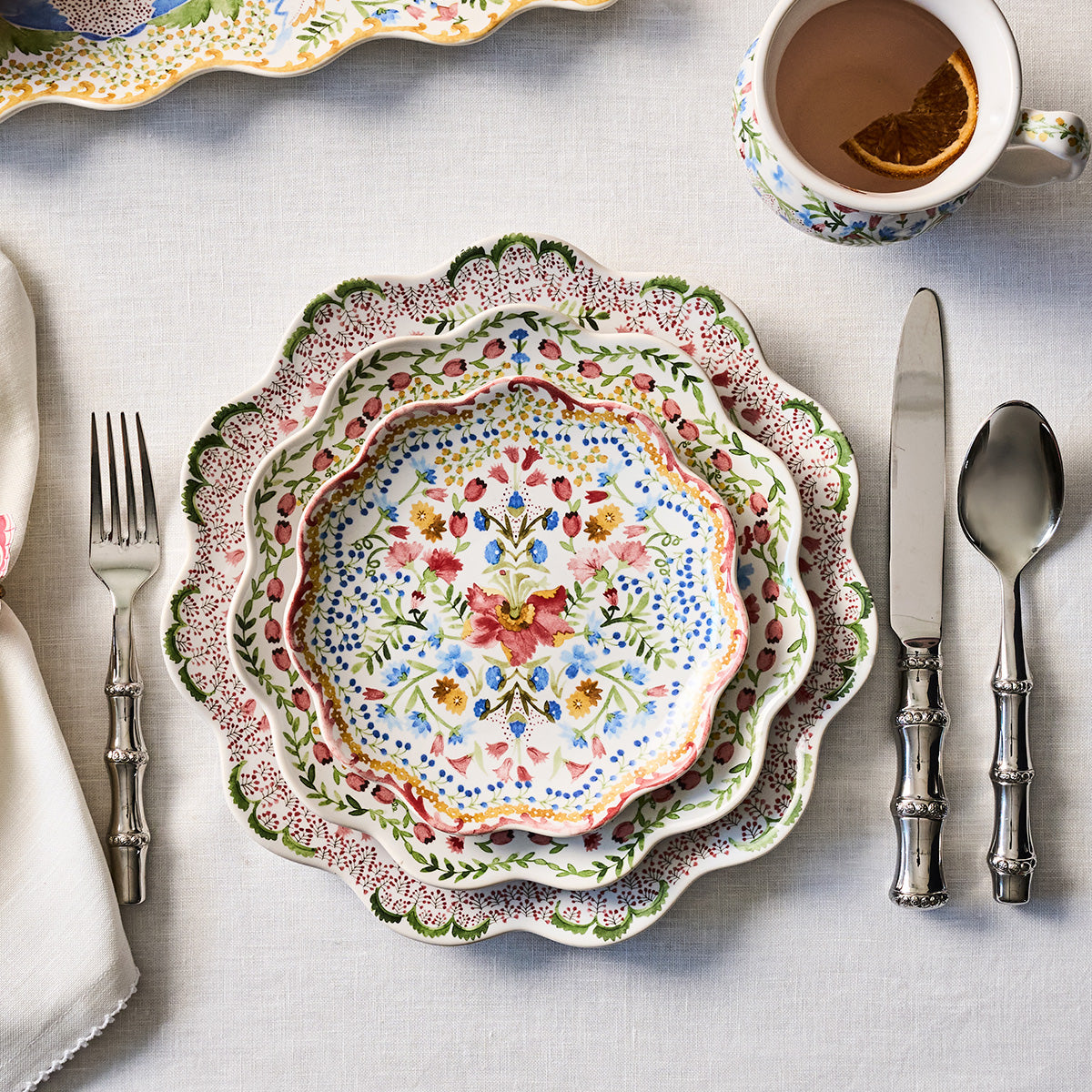 Sofia Side/Cocktail Plate Set/4 by Juliska, alternate angle