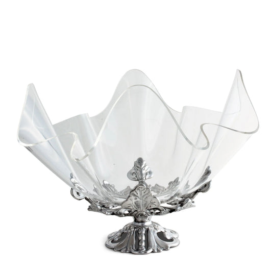 Fleur De Lis Stand Acrylic Bowl by Arthur Court Designs