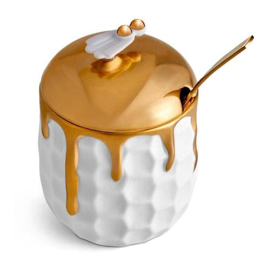 Beehive Honey Pot & Spoon by L'Objet