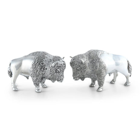 Bison Pewter Salt and Pepper Shakers by Vagabond House