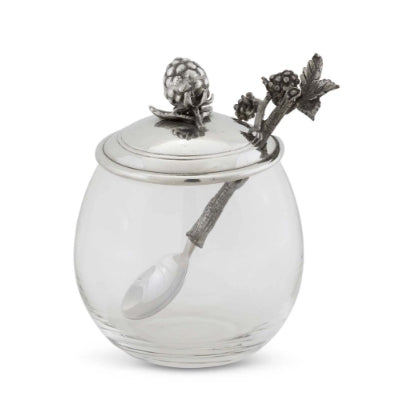 Blackberry Jam Jar with Spoon