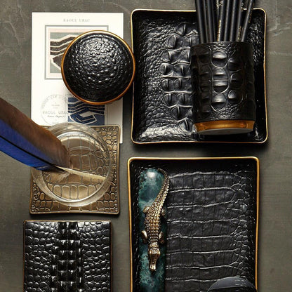 Crocodile Square Tray by L'Objet Additional Image - 2